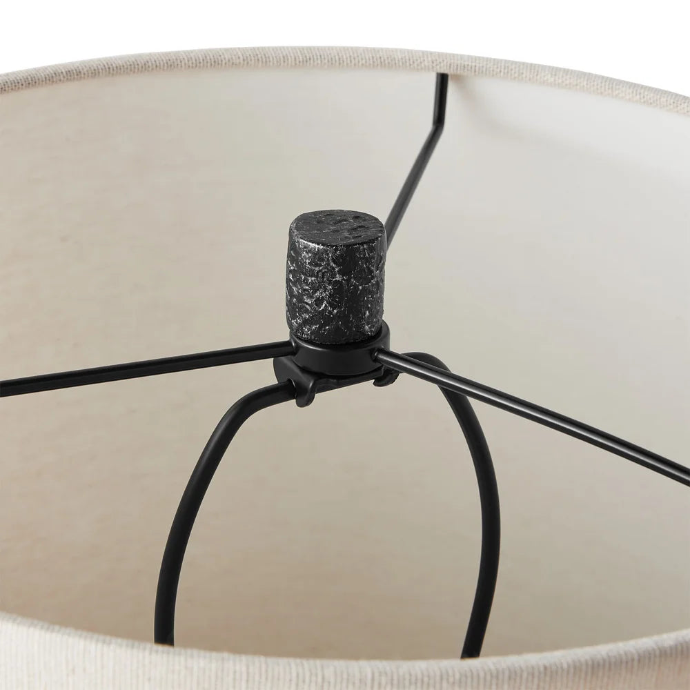 21 Inch Raw Sand Lamp with Shade