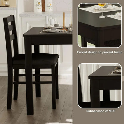 Solid Wood Indoor Modern Rectangular Dining Table