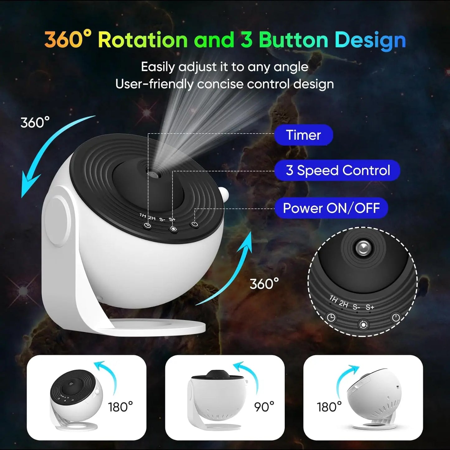Galaxy Projector for Bedroom