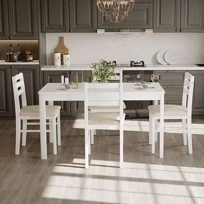 Solid Wood Indoor Modern Rectangular Dining Table