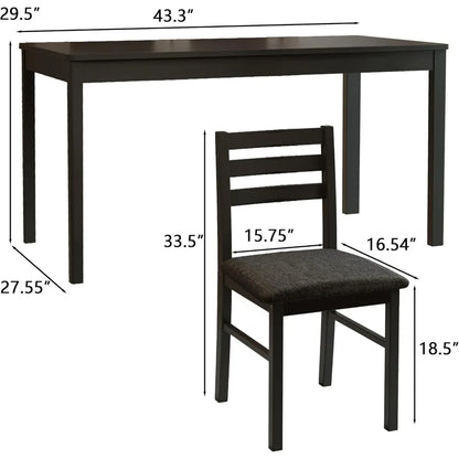 Solid Wood Indoor Modern Rectangular Dining Table