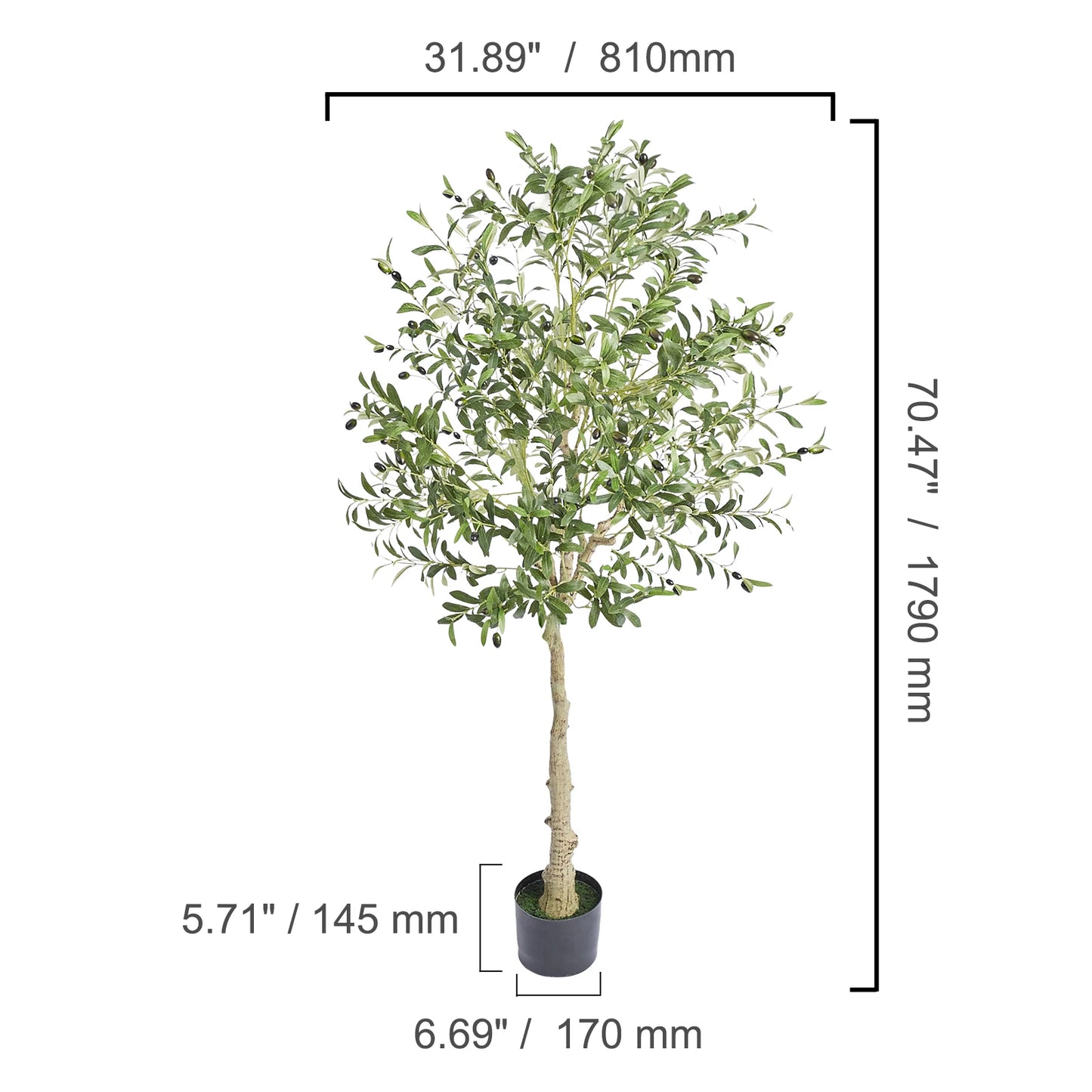 Artificial Olive Tree 4/5/6FT