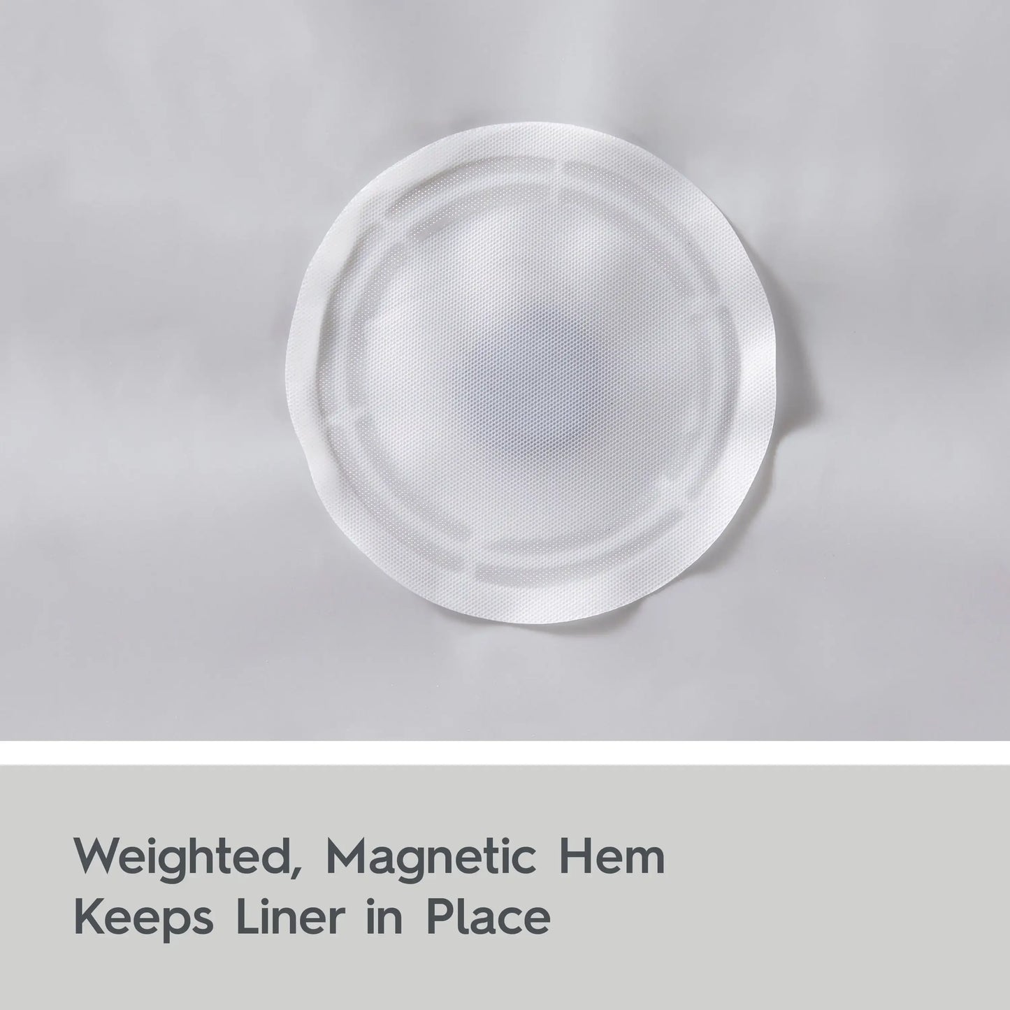 Heavyweight PEVA Shower Liner, 70" W x 72" H, Soft Silver