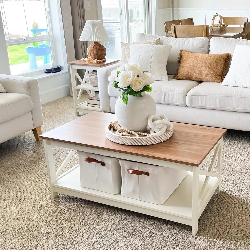 Farmhouse Coffee Table for Living Room
