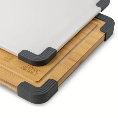 2-Piece Cutting Board Set Poly Bamboo
