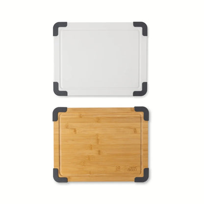 2-Piece Cutting Board Set Poly Bamboo