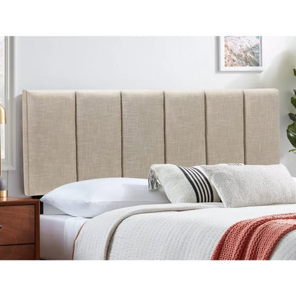 Upholstered King Headboard Linen Head Board for King/Cal King Size