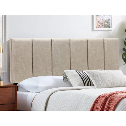 Upholstered King Headboard Linen Head Board for King/Cal King Size