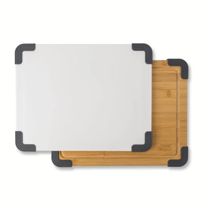 2-Piece Cutting Board Set Poly Bamboo