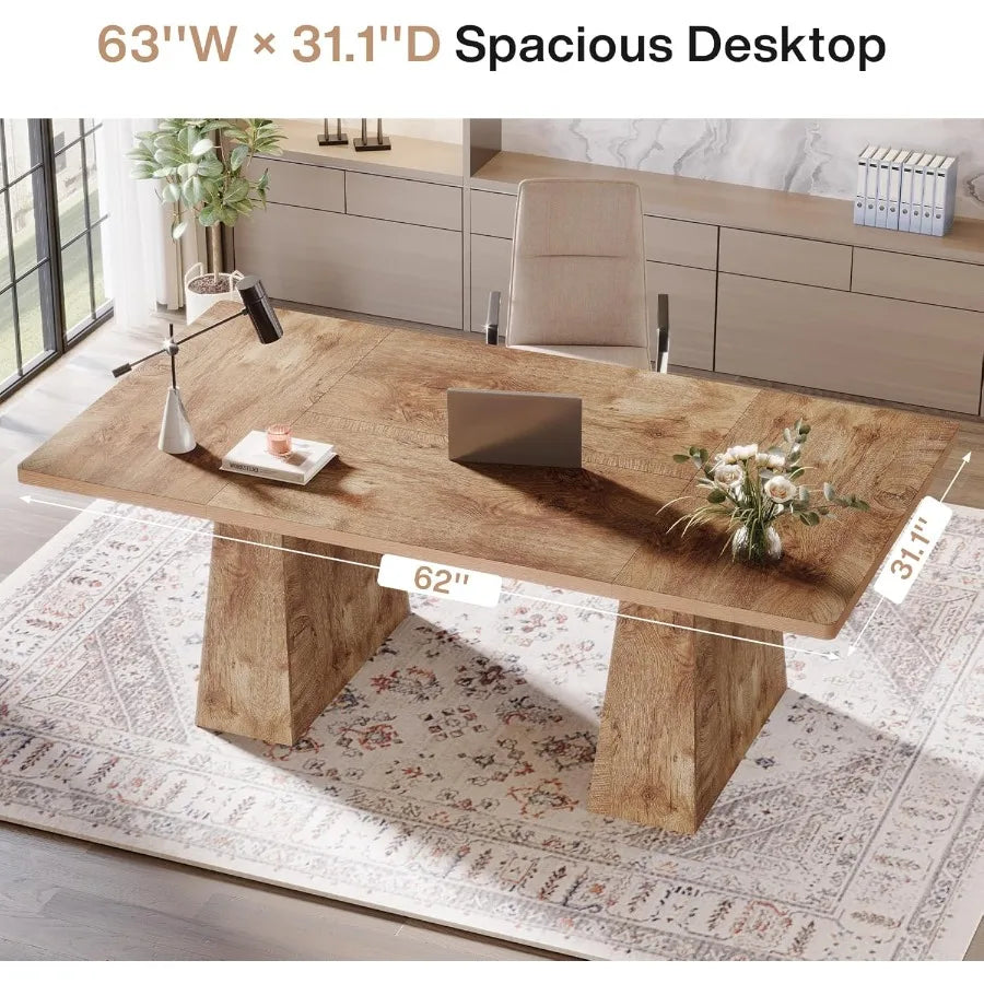 63Inch Executive Large Office Computer Desk