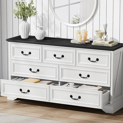 Farmhouse 7 Drawer for Bedroom