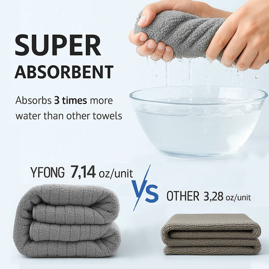 1/4Piece Washcloths Towels Set 100% Turkish Cotton