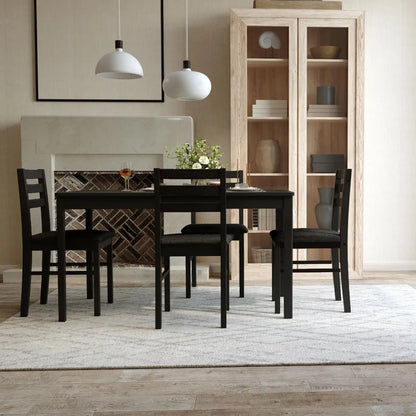 Solid Wood Indoor Modern Rectangular Dining Table