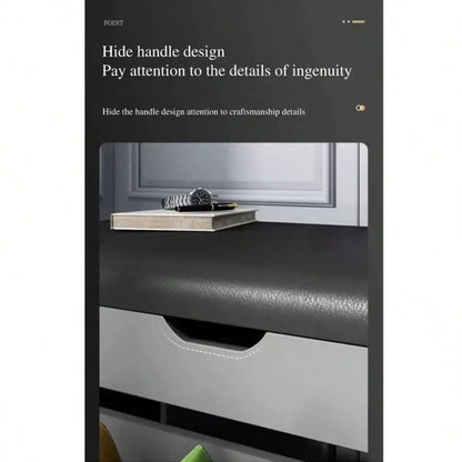 23.62in Entryway Shoe Rack With Cushioned Seat