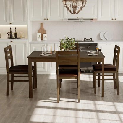 Solid Wood Indoor Modern Rectangular Dining Table