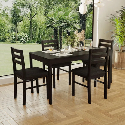 Solid Wood Indoor Modern Rectangular Dining Table