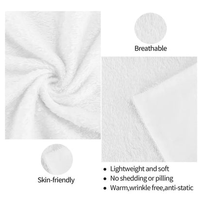 Pink cherry bow throw blanket